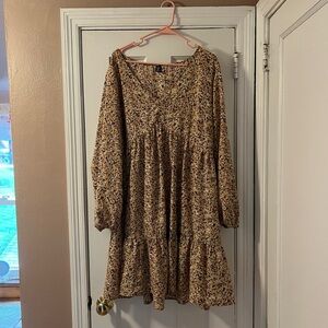 Floral Long Sleeve Dress